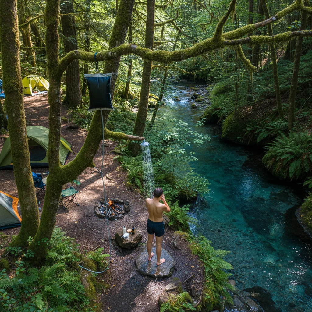 Kampta Duş Almak: Doğanın Kucağında Temizlik